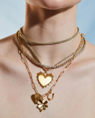 GOLD LUREX NECKLACE CORD