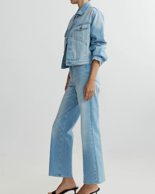 KARMINE REFINED WIDE LEG STRAIGHT LEG JEAN