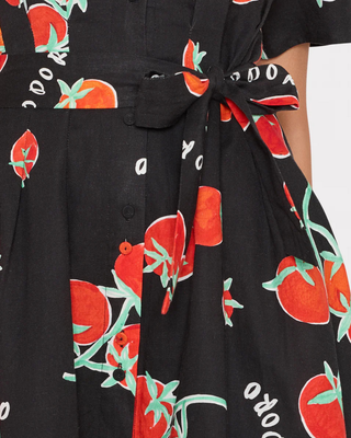 LEXI POMODORO MIDI DRESS