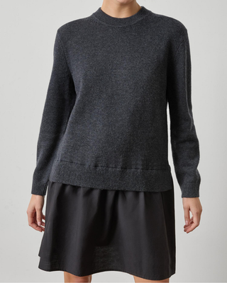SHORT COMBO SWEATER DRESS