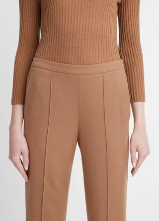 BRUSHED WOOL MID RISE PANT