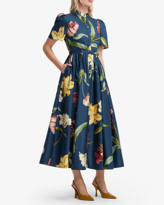 BIANCA SHORT SLEEVE MIDI DRESS