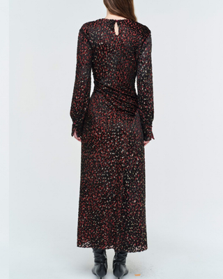 ASHBY L/S DRAPED MIDI DRESS