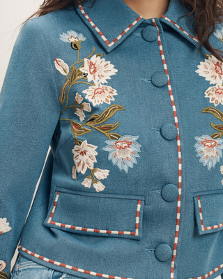 VIKARIA EMBROIDERED JACKET