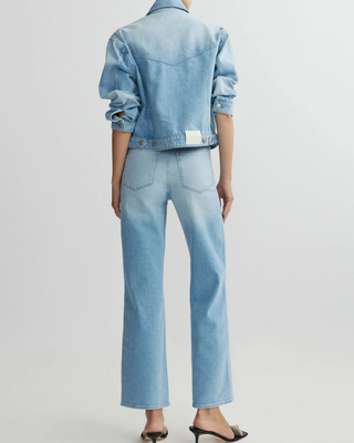KARMINE REFINED WIDE LEG STRAIGHT LEG JEAN