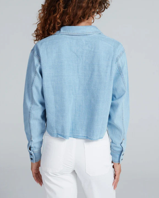 CROPPED DENIM SHIRT