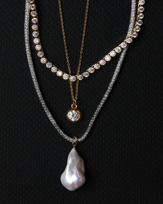 SILVER LUREX NECKLACE CORD
