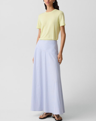 ANGELED YOKE SKIRT