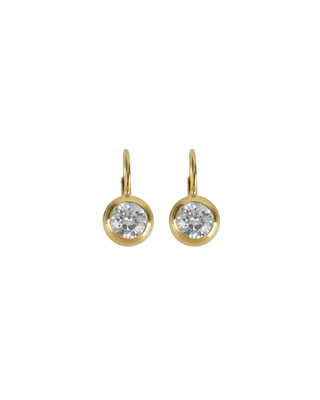BEZEL DROP EARRINGS