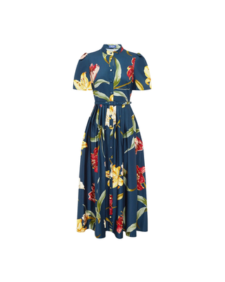 BIANCA SHORT SLEEVE MIDI DRESS