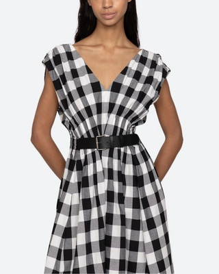 NECI GINGHAM MINI TANK DRESS