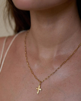 COSMOS CROSS NECKLACE