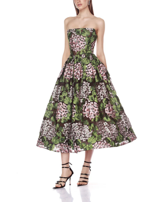 KATE STRAPLESS MIDI DRESS