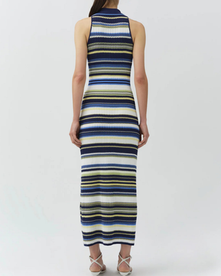 KERRIN COLLARED S/L MIDI DRESS