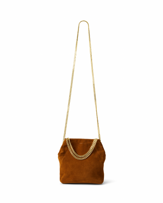 SMALL SUEDE SLOUCH SHOULDER BAG