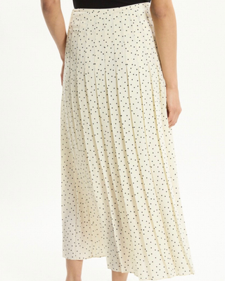 PLEATED WRAP SKIRT