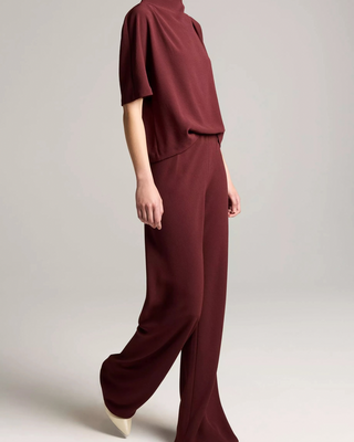 COLETTE HIGH-RISE CREPE BIAS PANT