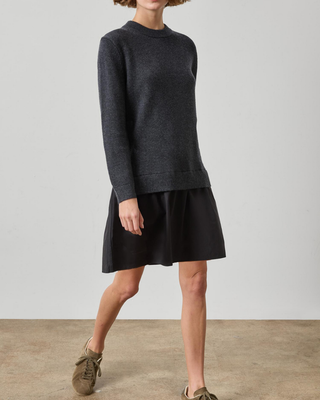 SHORT COMBO SWEATER DRESS