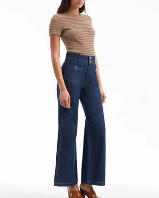 TAYLOR PATCH POCKET WIDE LEG JEAN