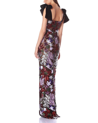 DAHLIA PURPLE MULTI MAXI DRESS