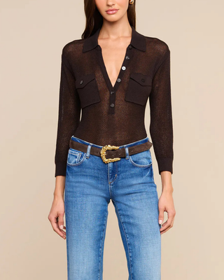 CARINE POINTELLE COLLARED SWEATER