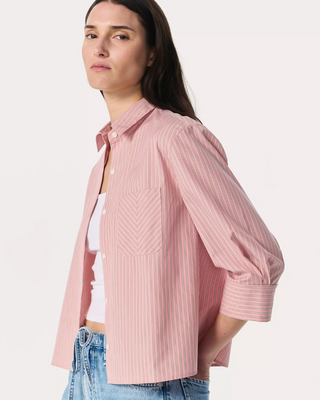 LUCIA STRIPE POPLIN SHIRT