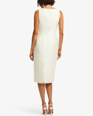 ELEANOR EMBELLISHED WOOL MIDI DRESS