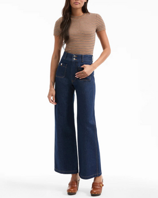 TAYLOR PATCH POCKET WIDE LEG JEAN