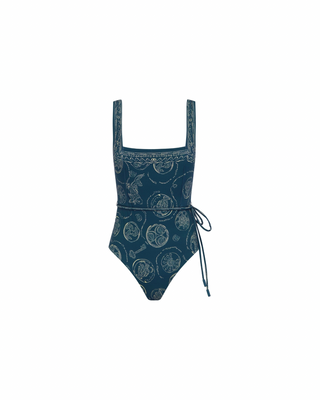 LUCKY SQUARE NECK ONE PIECE