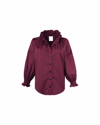 FIONA RUFFLE NECK SHIRT