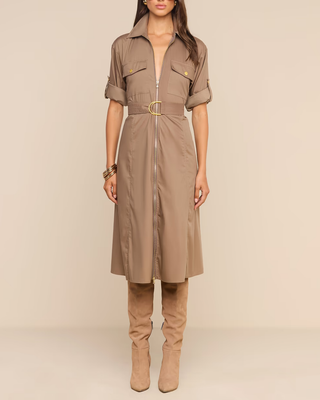 CALLEN MIDI SHIRT DRESS