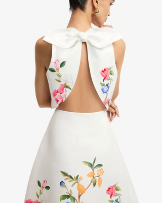 ELLA BOW BACKLESS TOP