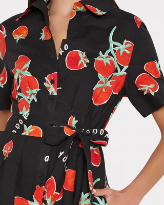 LEXI POMODORO MIDI DRESS