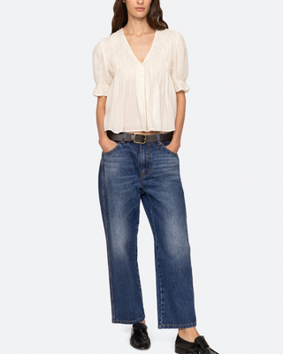 IMOGEN SOLID S/SLV TOP