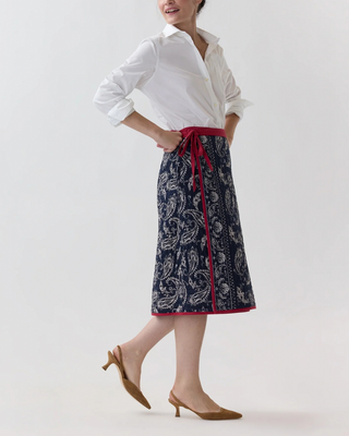 QUILTED ADLEY WRAP SKIRT