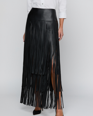 KAROLINE MAXI FRINGE SKIRT