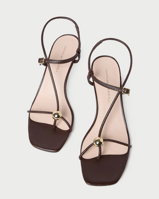 TRIANA STRAPPY MID-HEEL SANDAL WITH BALL