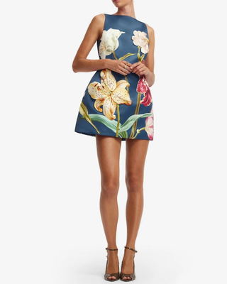 ALI EMBROIDERED MINI DRESS