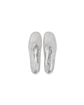 STRASS MESH BALLERINA FLAT