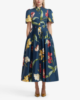 BIANCA SHORT SLEEVE MIDI DRESS