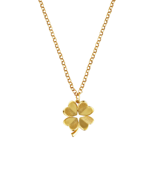 SMALL LUCK AND LOVE CLOVER NECKLACE