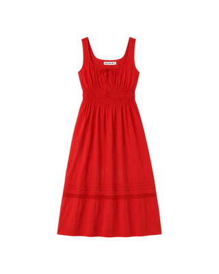 iris red dress Carolina K Iris Dress - Fiery Red