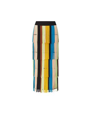 ZAZA KNIT FRINGE SKIRT
