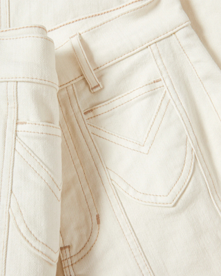 BEVERLY SADDLE SEAM HIGH RISE FLARE JEAN