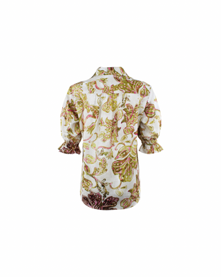 SIRENA SMOCKED SLEEVE SHIRT