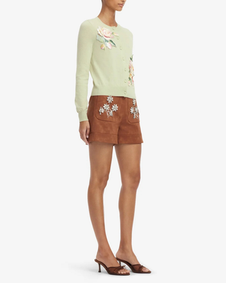 CLAIRE EMBROIDERED CASHMERE CARDIGAN