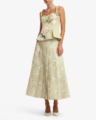 JUNE PLEATED MAXI SKIRT