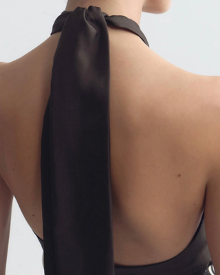 SOLAL SILK HALTERNECK TOP