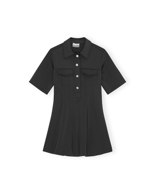 SCUBA NEOPRENE FITTED MINI DRESS