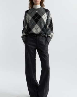 DONNIKA ARGYLE SWEATER